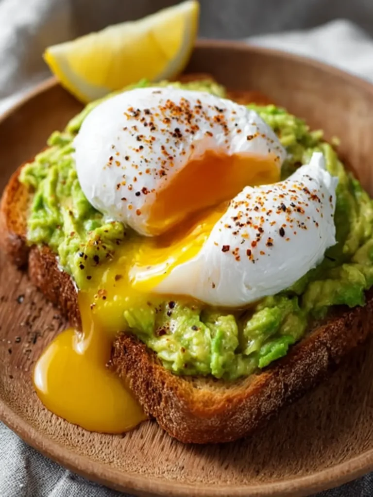 Smashed Avocado Poached Egg Toast First Image