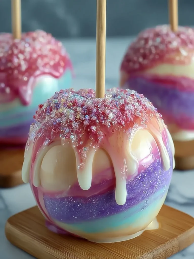 Pastel Galaxy Candy Apples First Image