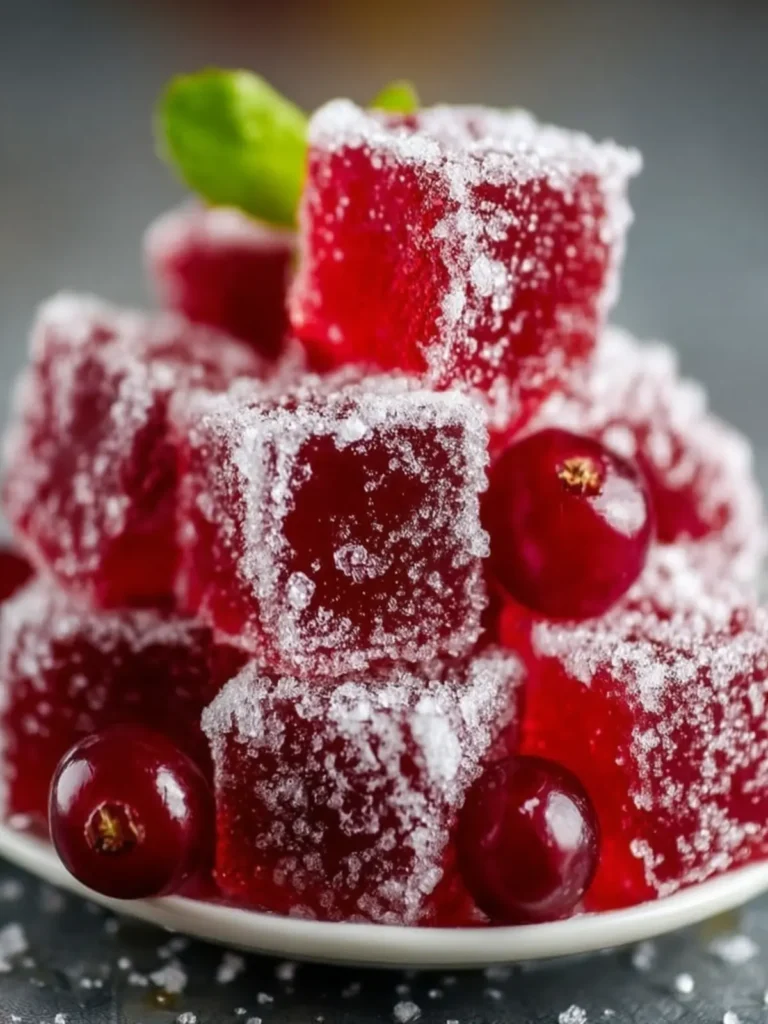 Sugary Homemade Berry Jelly Cubes First Image