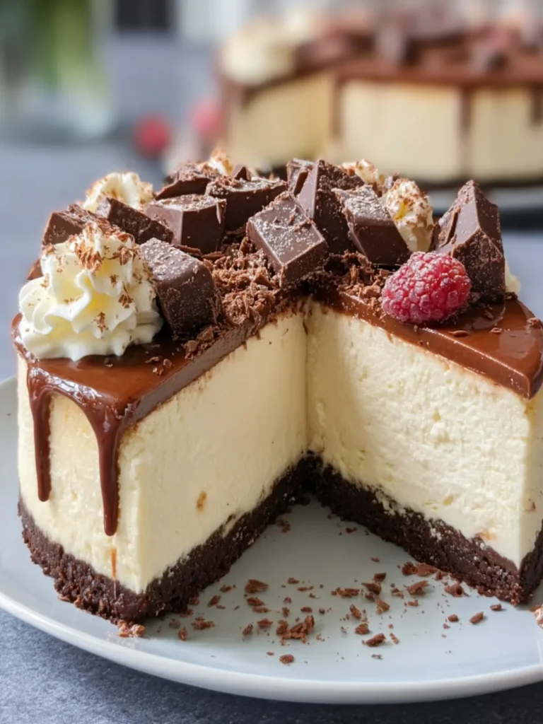 Indulgent Chocolate Topped Cheesecake First Image