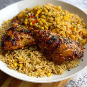 Grilled Chicken with Corn Rice First Image
