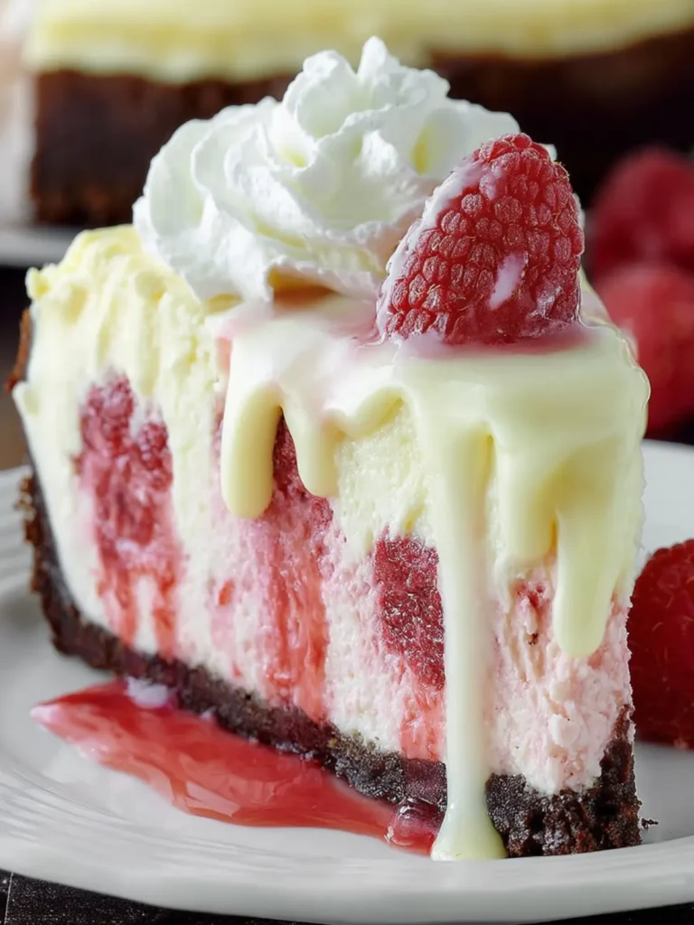 Raspberry White Chocolate Cheesecake First Image