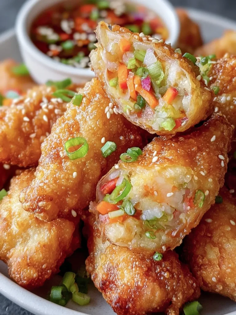 Crispy Vegetable Spring Rolls Recipe First Image