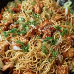 Stir-Fried Chicken Noodle Dish First Image