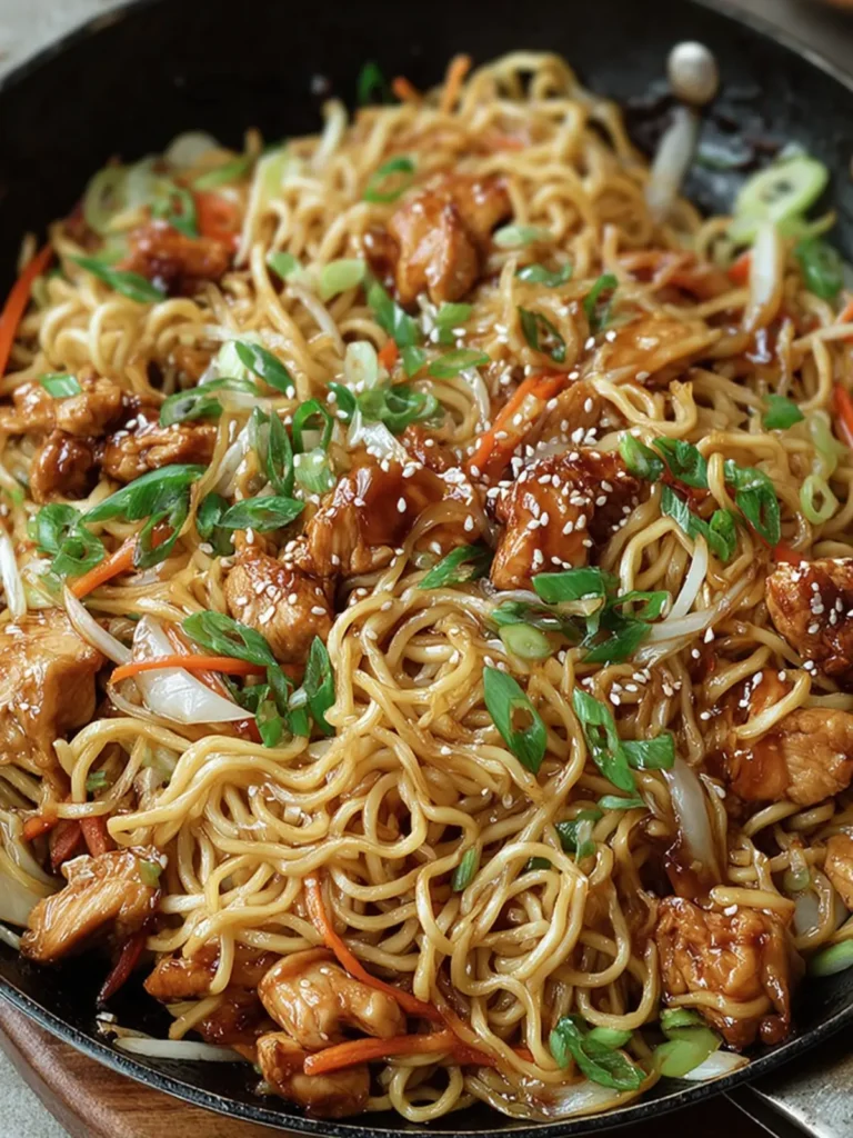 Stir-Fried Chicken Noodle Dish First Image