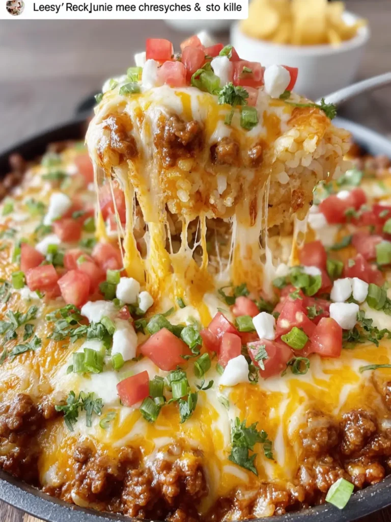 Cheesy Ground Beef Taco Skillet First Image