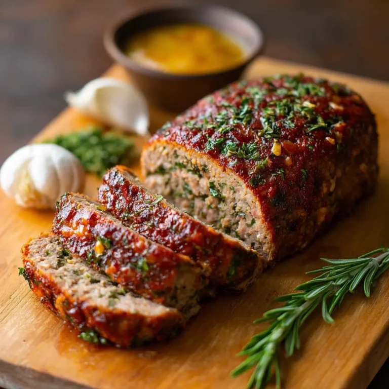 Herb-Crusted Savory Meatloaf Recipe First Image