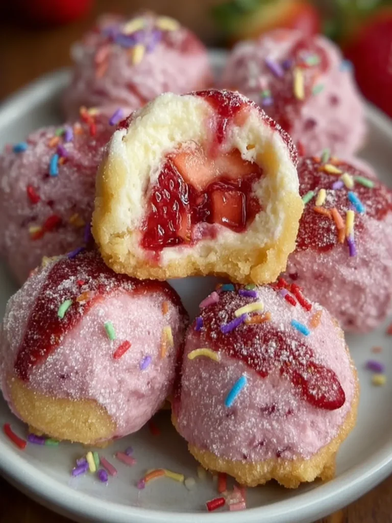 Frozen Strawberry Cream Bites First Image