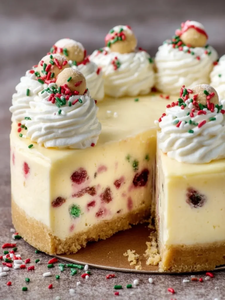 Funfetti Cookie Dough Cheesecake First Image