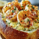 Creamy Garlic Shrimp Bread Bowl First Image