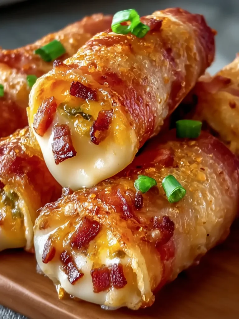 Crispy Bacon Cheese Roll-Ups First Image