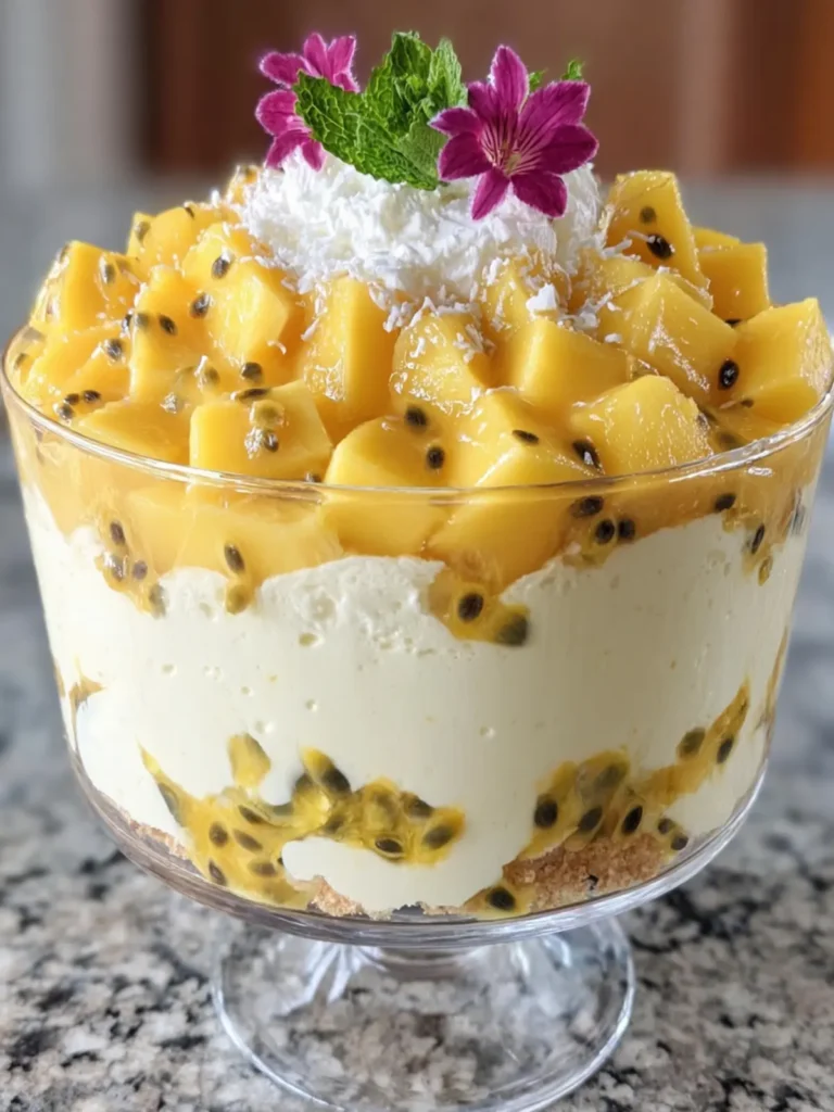 Tropical Mango Passionfruit Trifle First Image