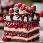 RASPBERRY CHOCOLATE LAYER CAKE: A Delectable Delight! First Image