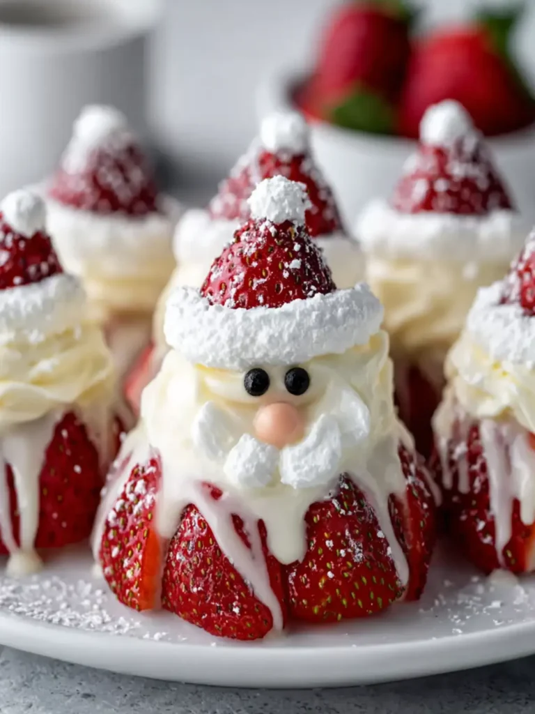 STRAWBERRY SANTA CLAUS TREATS: Delight Your Guests Today! First Image