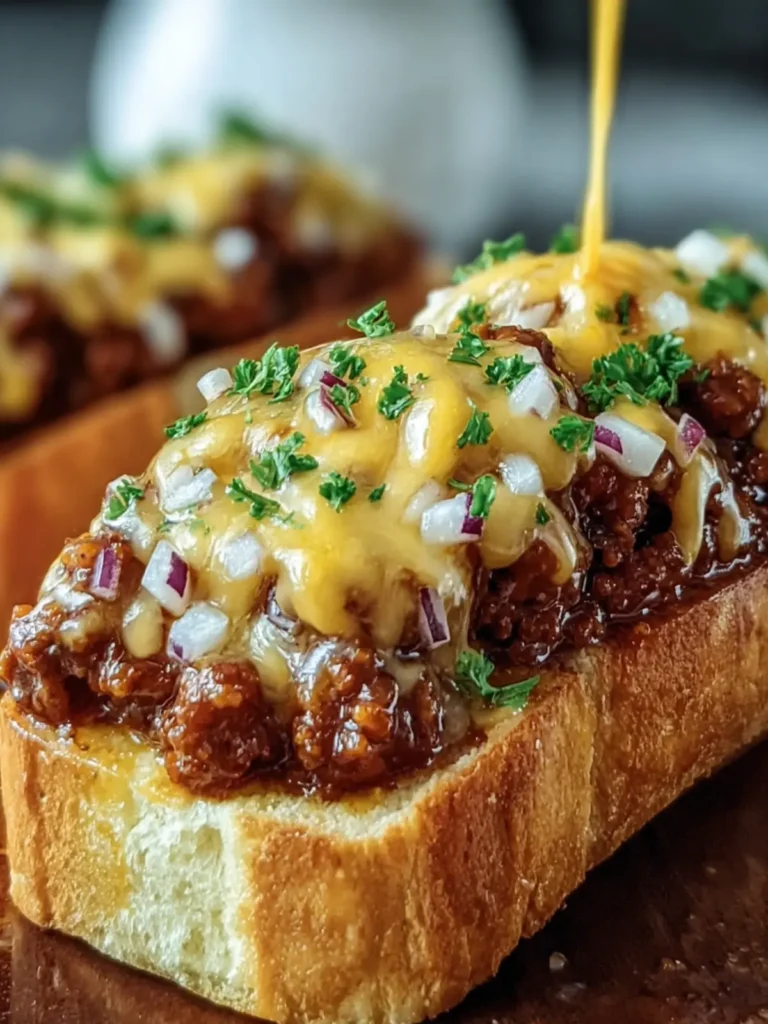 Open-Faced Cheesy Sloppy Joes First Image