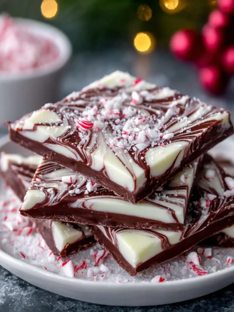 Peppermint Chocolate Bark Dessert First Image