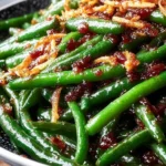 Sweet & Spicy Maple Chili Roasted Green Beans Recipe First Image