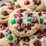 Festive Chocolate Chip Cookies First Image