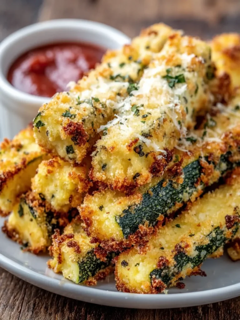 Crunchy Parmesan Zucchini Sticks First Image