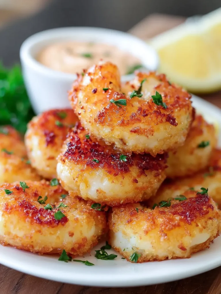 Golden Crispy Shrimp Cakes Recipe First Image