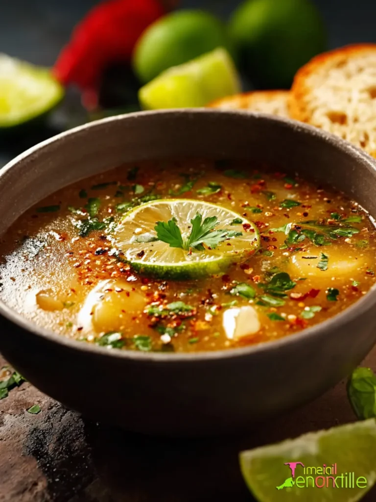 Tasty Mexican Garlic Soup First Image