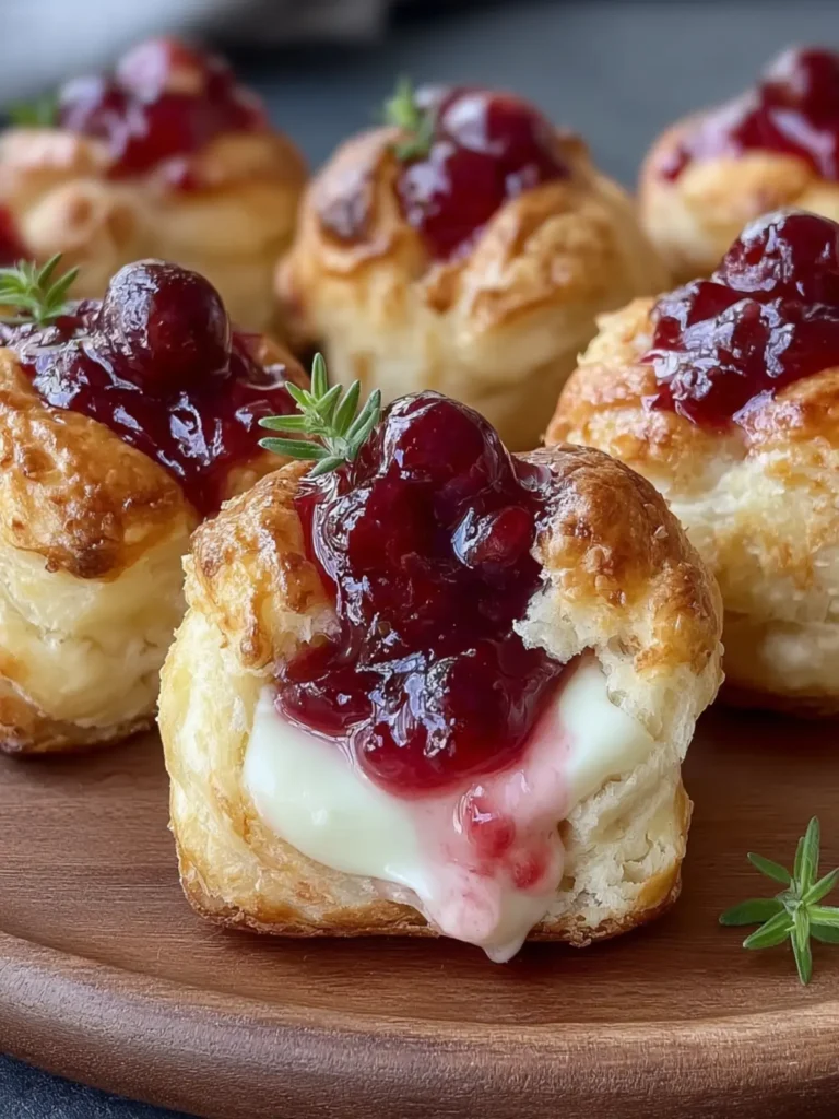 Cranberry Brie Party Bites First Image