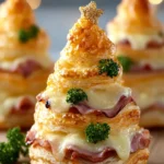 Ham & Cheese Puff Pastry Christmas Trees: Festive & Fun Treats First Image