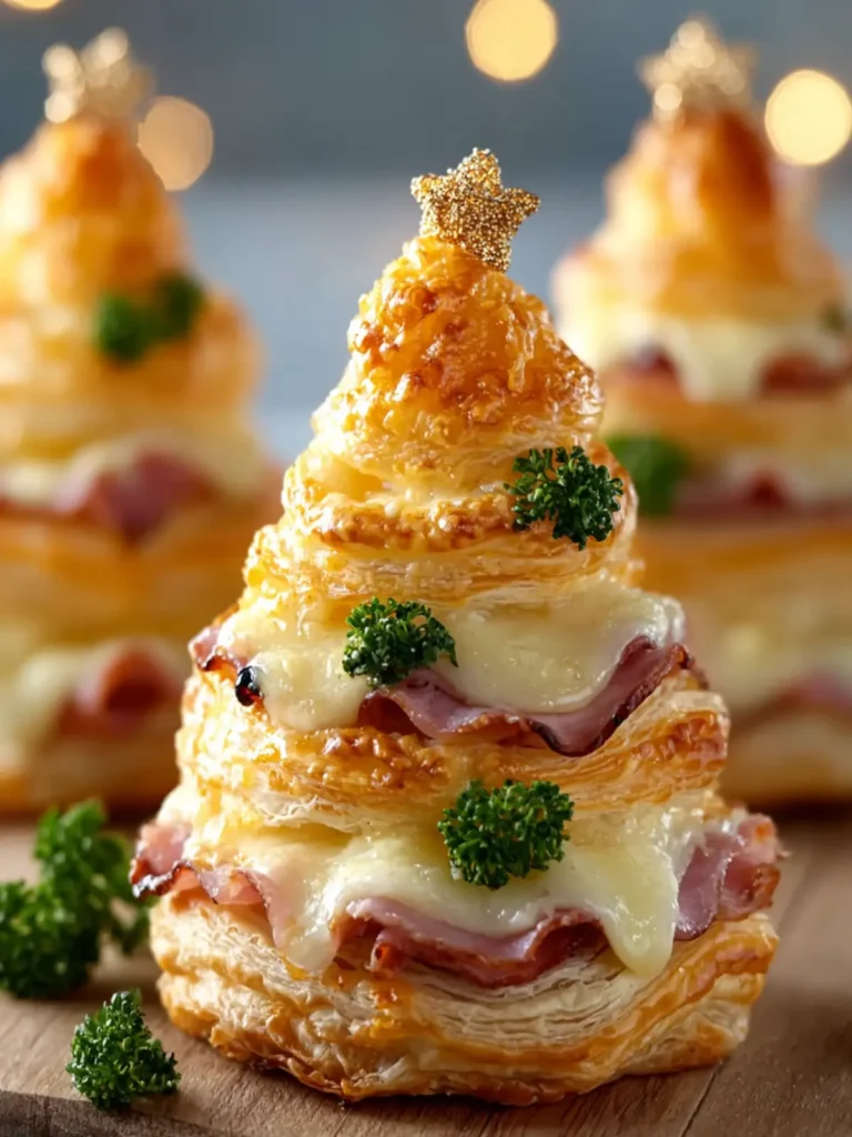 Ham & Cheese Puff Pastry Christmas Trees: Festive & Fun Treats First Image