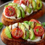 Avocado Caprese Toast : Creamy, Tangy & Winter-Fresh First Image