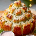 Christmas Tree Pull-Apart Bread First Image