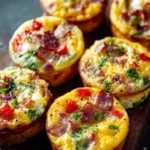 Mini Breakfast Omelets in a Muffin Tin (Easy Make-Ahead Recipe) First Image