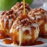 Apple Pecan Bites with Caramel Sauce First Image