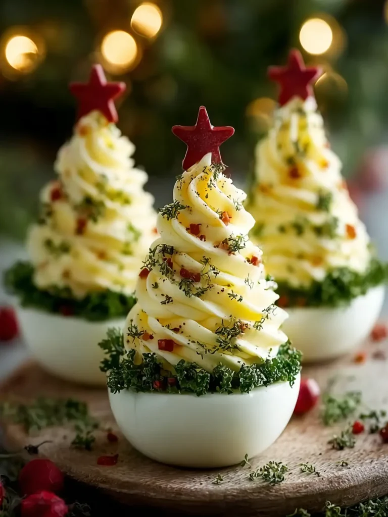 Delicious Deviled Egg Christmas Trees to Wow Your Guests First Image