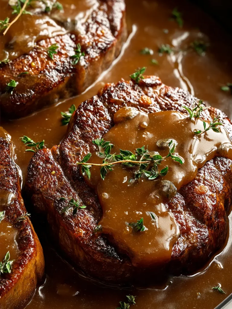 Irresistible Steak with Gravy Recipe for Flavor Lovers First Image
