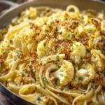 Easy Cauliflower Pasta with Roasted Cauliflower and Garlic First Image