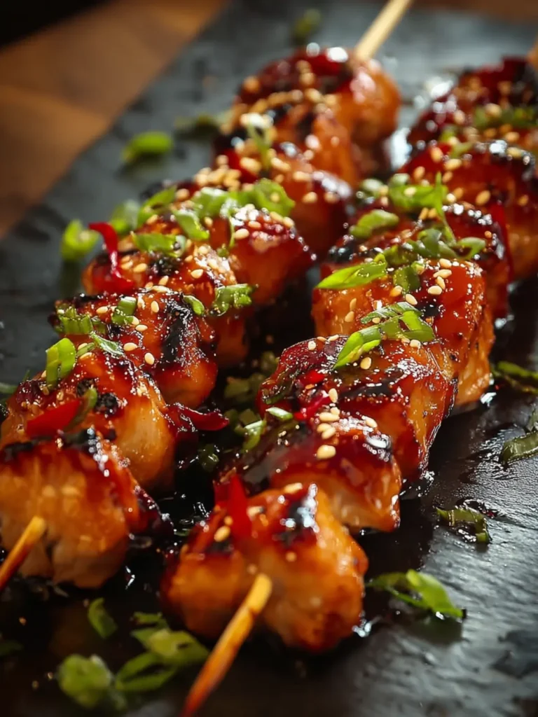 Honey Garlic Asian Chicken Kabobs: A Flavorful Delight! First Image