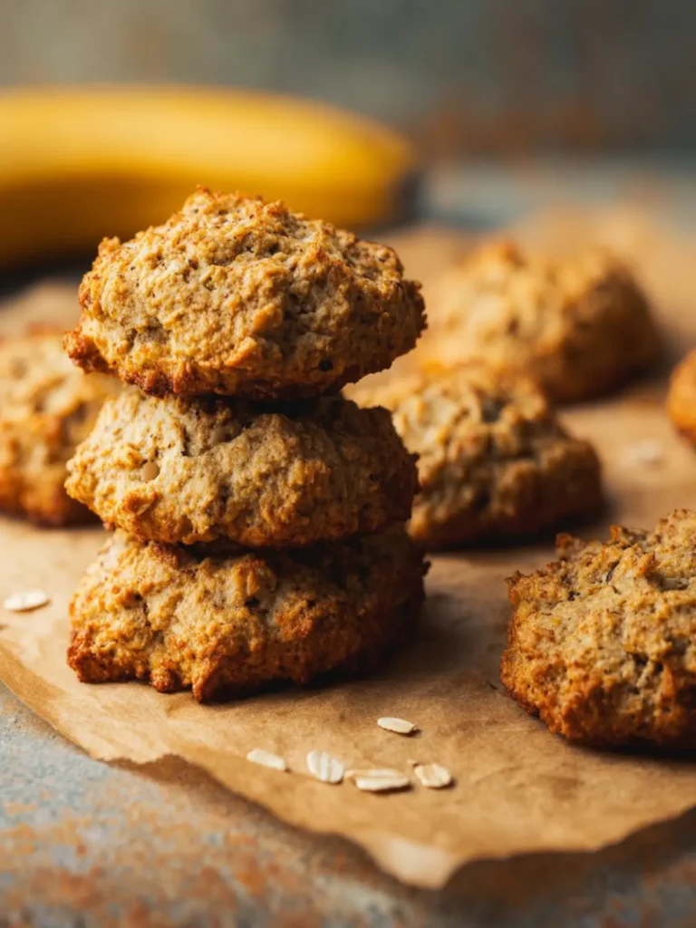 Healthy Banana Cookies (Soft, Oil-Free, Made with Almond Flour) First Image