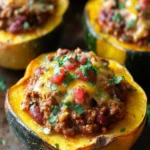Stuffed Acorn Squash With Turkey Chili First Image