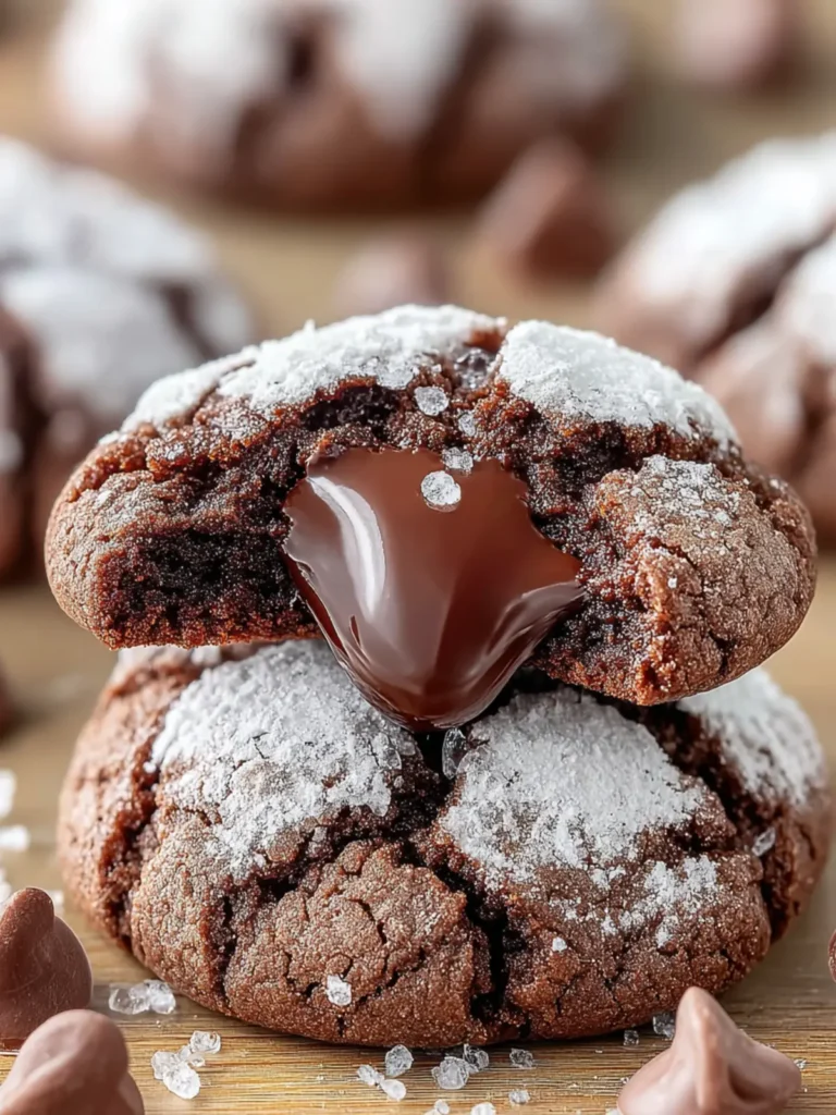 Irresistible Chocolate Crinkle Blossom Cookies Recipe First Image