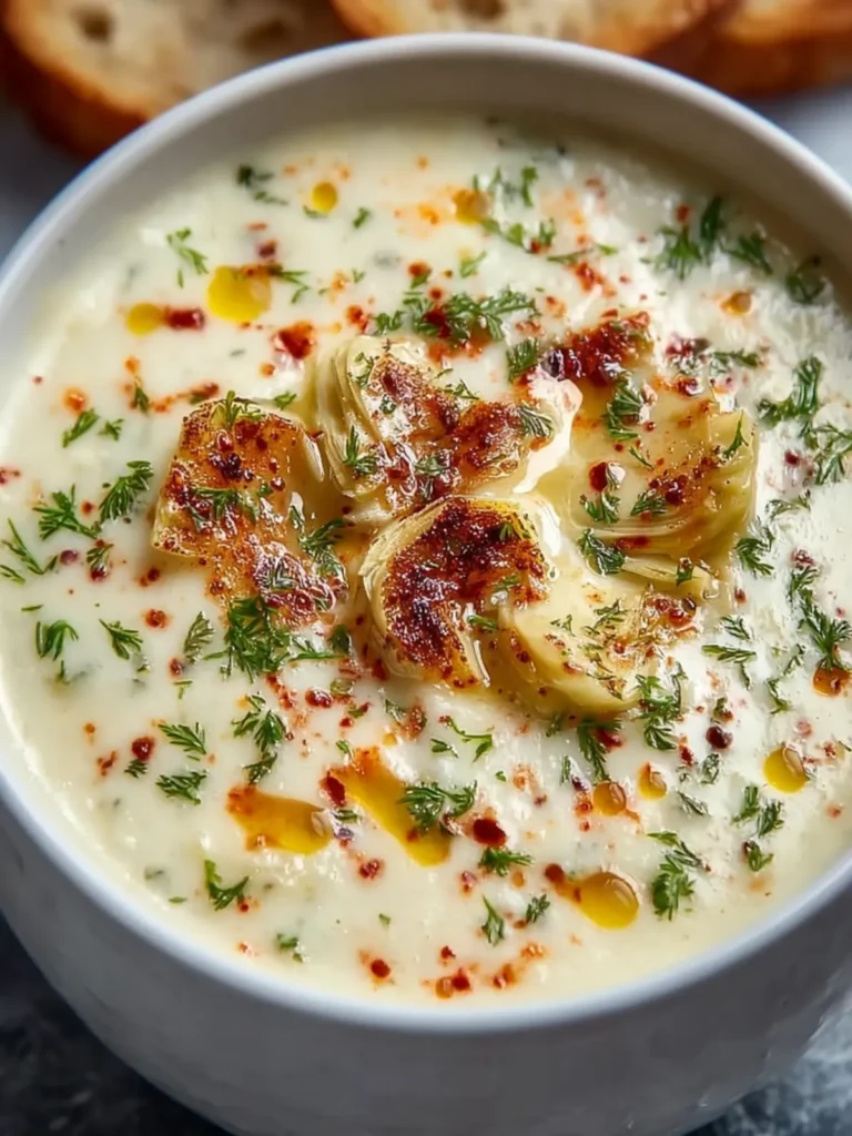 Creamy Artichoke Soup: A Comforting Bowl of Pure Bliss First Image