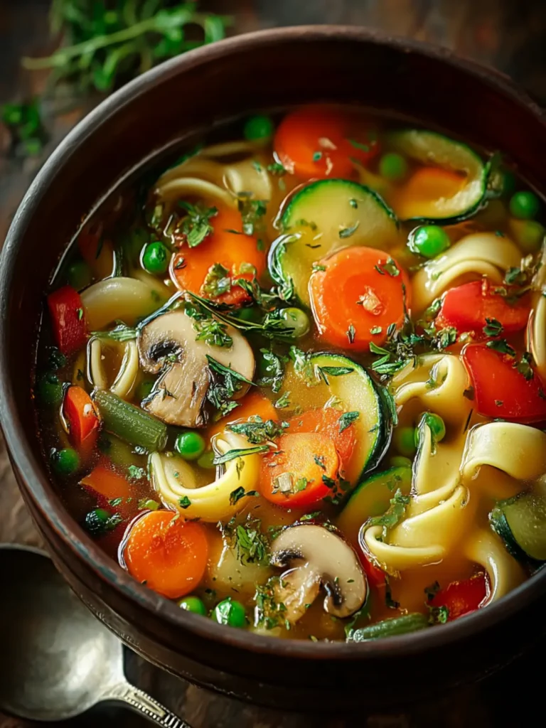 Cozy Vegetable Noodle Soup Recipe for Ultimate Comfort First Image