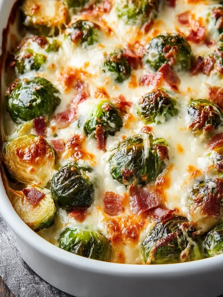 Garlicky Creamy Brussels Sprouts Au Gratin: Your New Fave Side Dish First Image