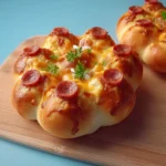 Flower Buns with Cheese and Sausage First Image