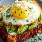 Crispy Parmesan Egg & Avocado Toast : Crunchy, Creamy, Totally Addictive First Image