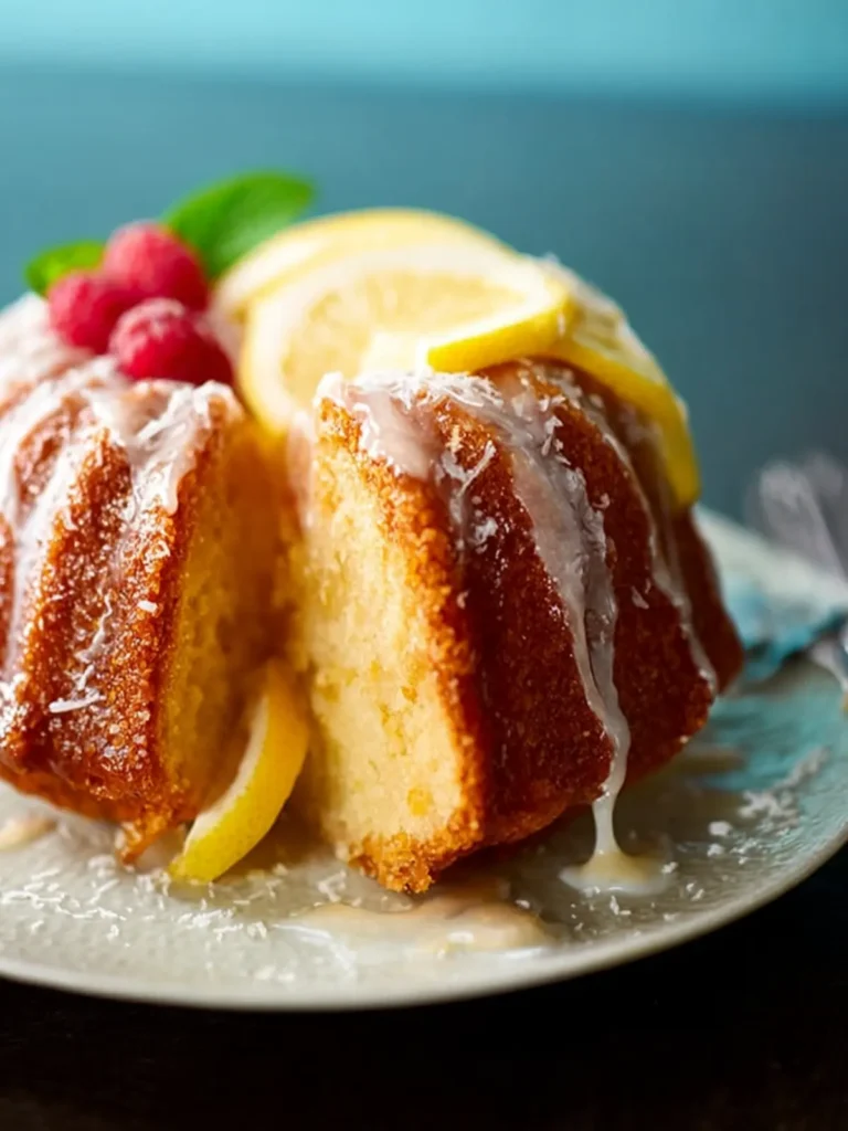 Easy Vegan Lemon Bundt Cake First Image