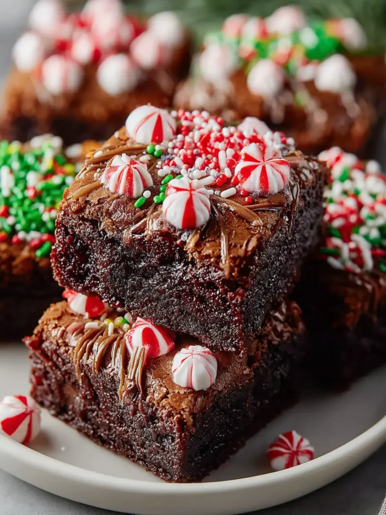 Easy Christmas Present Brownies: Festive, Fudgy & Fun! First Image