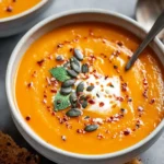 Spicy Harissa Butternut Squash Soup First Image