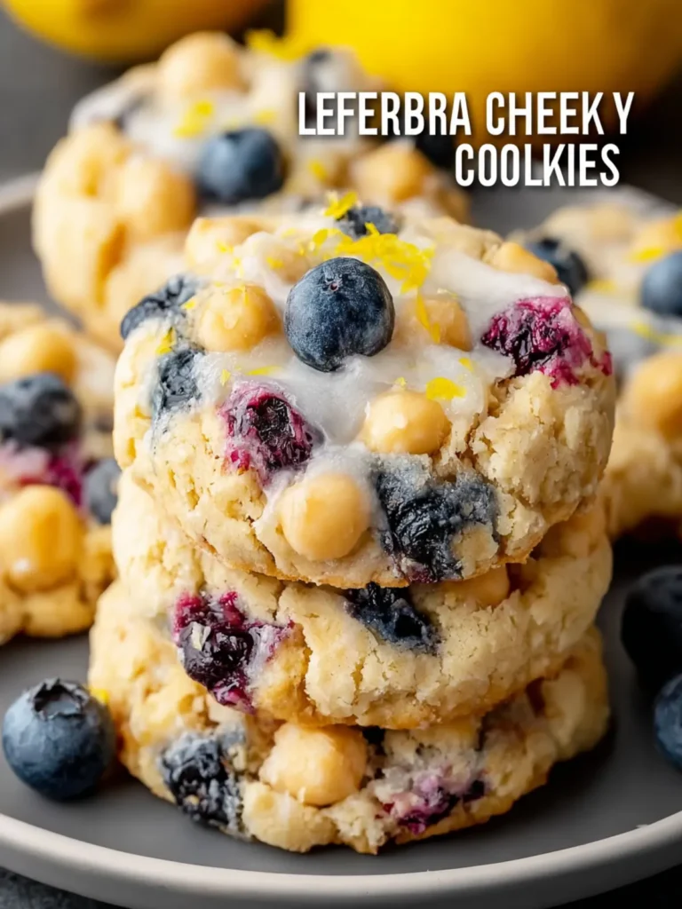 Lemon Blueberry Chickpea Cookies First Image