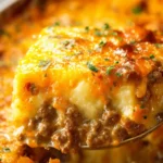 Cheesy Ground Beef and Potato Casserole First Image