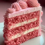 Indulge in Irresistible Pink Velvet Cake Delight First Image
